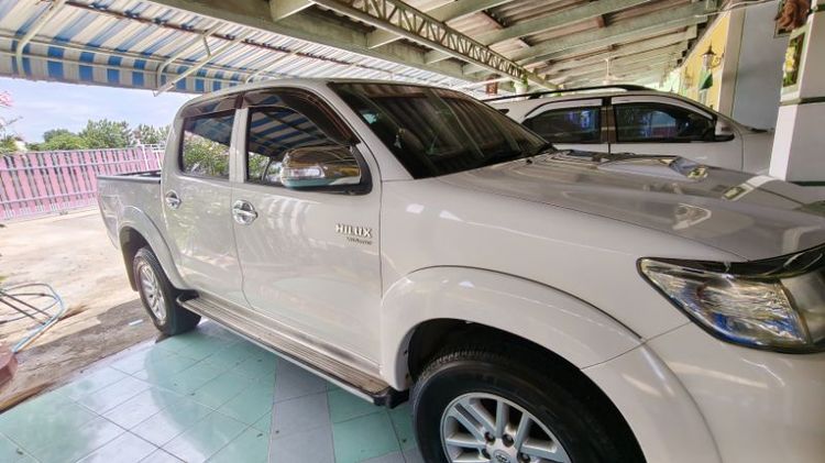 Toyota Hilux Vigo Champ 2014 Double Cab 2.5 E VNT Prerunner Pickup ดีเซล เกียร์อัตโนมัติ ขาว รูปที่ 3