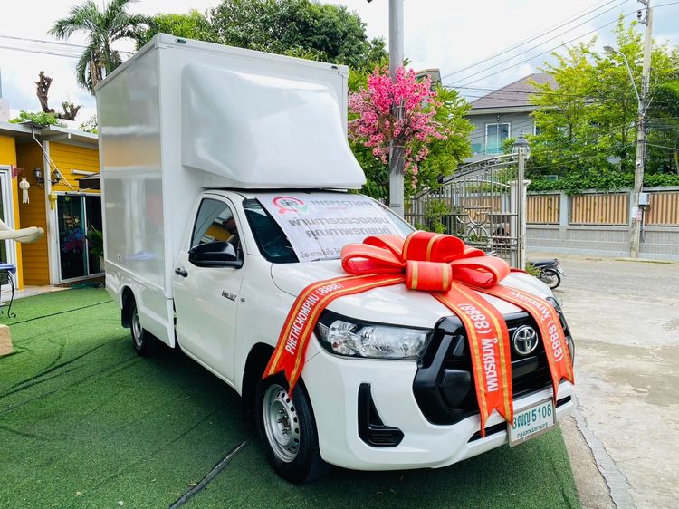 Toyota Hilux Revo 2022 2.4 Entry Pickup ดีเซล ไม่ติดแก๊ส เกียร์ธรรมดา ขาว รูปที่ 3