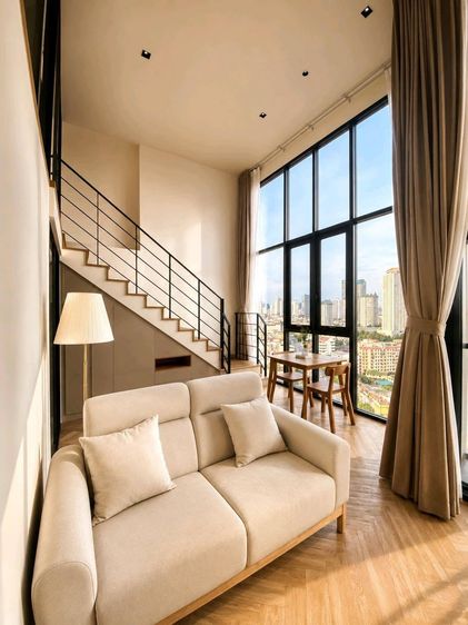 อื่นๆ ไม่อนุญาต ตกแต่งครบ 2022 🏙️ NA REVA Charoennakhon 49 sqm.  1 Bed Loft - 1 Bath Rental 28,000 THB.  🌊 RIVER VEIW ✨ High ceiling 🔥 รูปที่ 3
