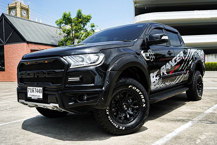 Ford Ranger 2022 2.2 Hi-Rider XLT Pickup ดีเซล ไม่ติดแก๊ส เกียร์อัตโนมัติ ดำ