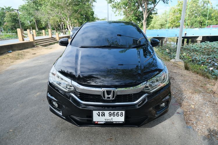 Honda City 2019 1.5 Sv i-VTEC Sedan เบนซิน ไม่ติดแก๊ส เกียร์อัตโนมัติ ดำ รูปที่ 2