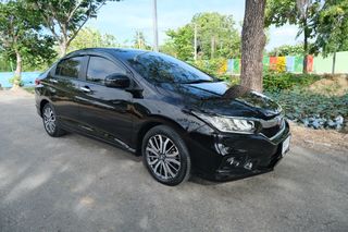 Honda City 1.5SV TOP สีดำ เบาะหนังสีดำ เกียร์ออโต้ ปี 2019
