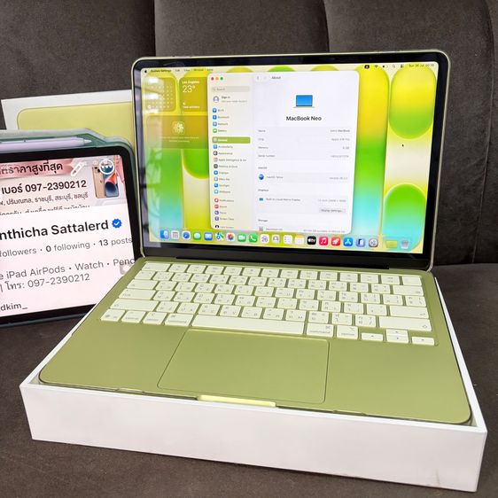 Macbook Neo Ram 8 512GB ใหม่ รูปที่ 2