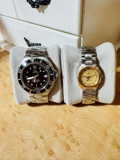 สแตนเลส ดำ นาฬิกา Omega รุ่น คลาสสิค
