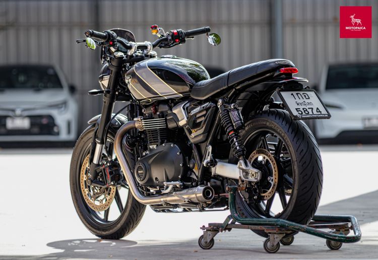 Triumph SpeedTwin900 Euro5 ปี2025 มือเดียว วิ่ง6000km แต่งแสนกว่า รูปที่ 4