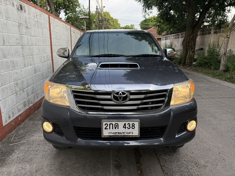 Toyota Hilux Vigo Champ 2013 Double Cab 2.5 E VNT Prerunner TRD Sportivo II Sedan ดีเซล ไม่ติดแก๊ส เกียร์ธรรมดา เทา รูปที่ 2