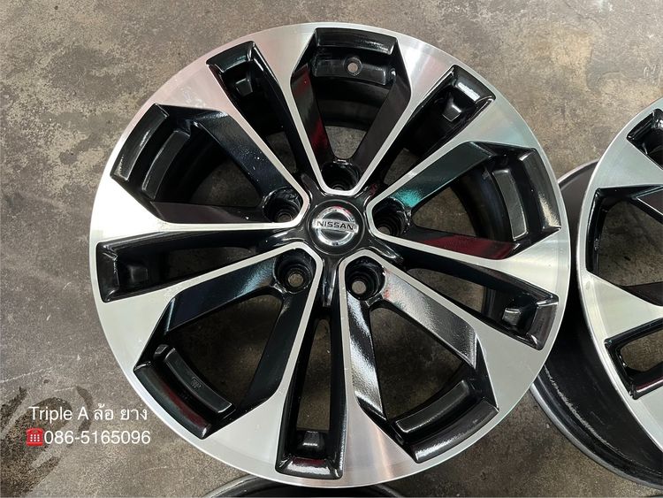 ✨ล้อแม็ก 5รู114✨Nissan X-Trail ขอบ 17 ดำหน้าเงา รูปที่ 4
