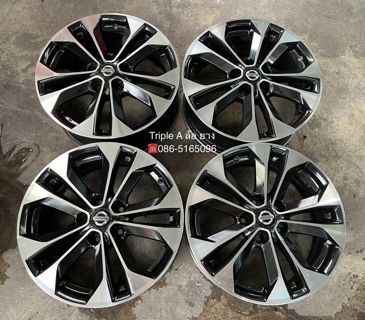 ✨ล้อแม็ก 5รู114✨Nissan X-Trail ขอบ 17 ดำหน้าเงา รูปที่ 7