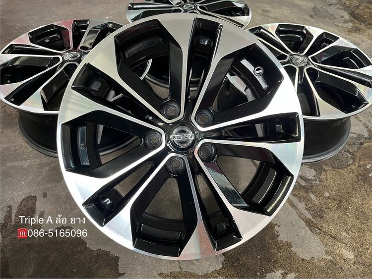 ✨ล้อแม็ก 5รู114✨Nissan X-Trail ขอบ 17 ดำหน้าเงา รูปที่ 2