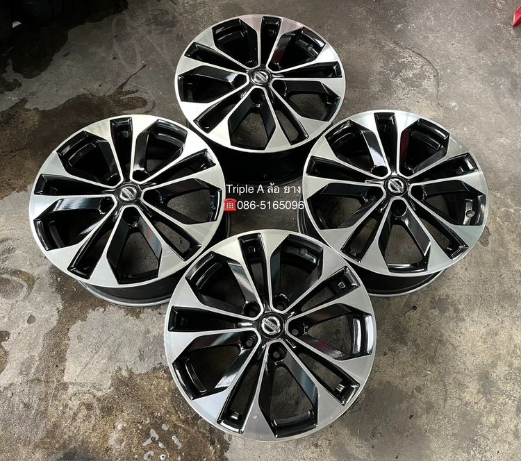 ✨ล้อแม็ก 5รู114✨Nissan X-Trail ขอบ 17 ดำหน้าเงา รูปที่ 6