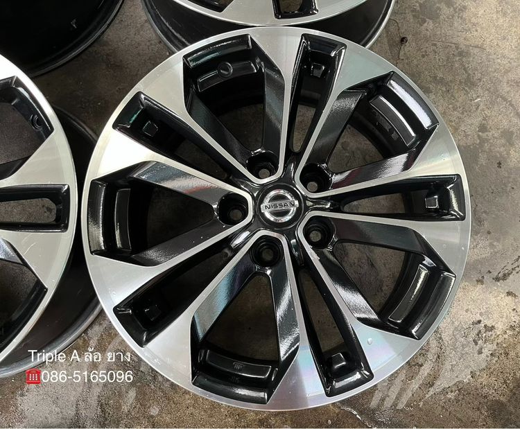 ✨ล้อแม็ก 5รู114✨Nissan X-Trail ขอบ 17 ดำหน้าเงา รูปที่ 3