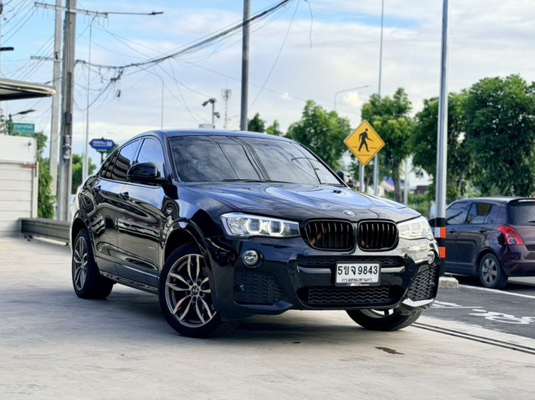 BMW X4 2018 2.0 xDrive20d M Sport 4WD Utility-car ดีเซล ไม่ติดแก๊ส เกียร์อัตโนมัติ ดำ รูปที่ 3