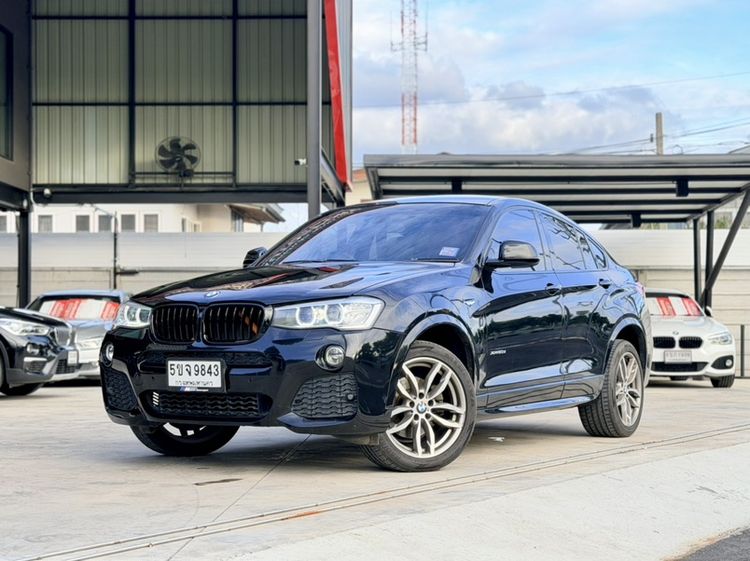 BMW X4 2018 2.0 xDrive20d M Sport 4WD Utility-car ดีเซล ไม่ติดแก๊ส เกียร์อัตโนมัติ ดำ รูปที่ 2