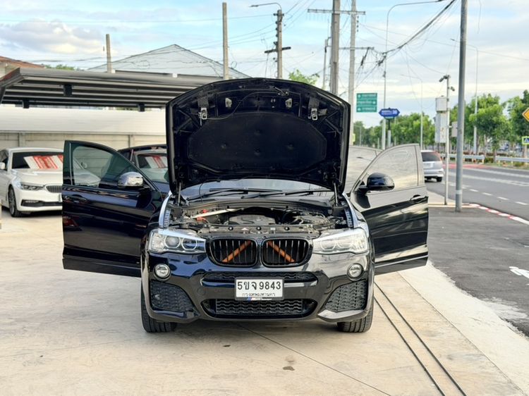 BMW X4 2018 2.0 xDrive20d M Sport 4WD Utility-car ดีเซล ไม่ติดแก๊ส เกียร์อัตโนมัติ ดำ รูปที่ 3