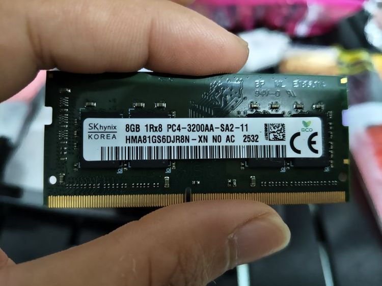 ที่เก็บข้อมูลและเมมโมรี่การ์ด Laptop Ram 8 GB DDR4 Bus 3200