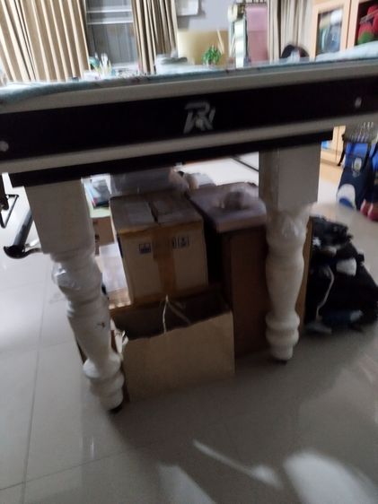 ขายโต๊สนุ๊กเกอร์ 3×6 เมตรผ้าสักกระหลาดสีน้ำเงิน