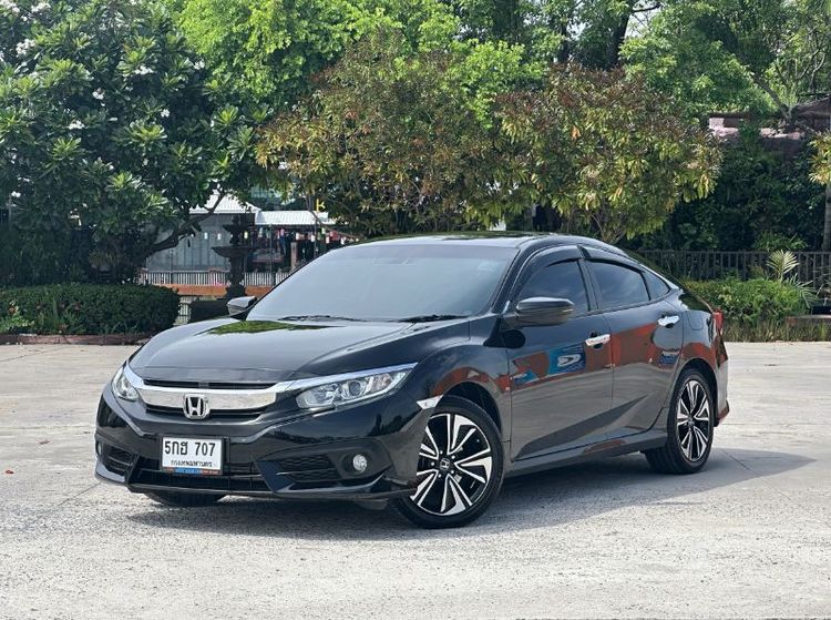 Honda Civic 2017 1.5 Turbo Sedan เบนซิน ไม่ติดแก๊ส เกียร์อัตโนมัติ ดำ รูปที่ 3