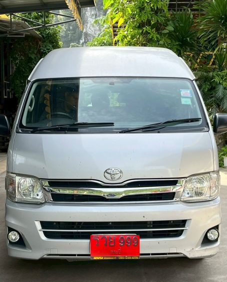 Toyota Commuter 2013 3.0 Van ดีเซล ไม่ติดแก๊ส เกียร์ธรรมดา เงิน รูปที่ 2