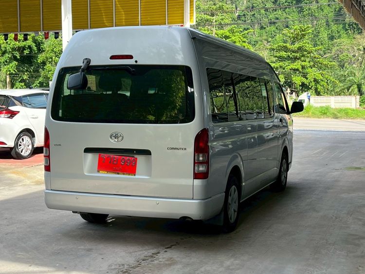 Toyota Commuter 2013 3.0 Van ดีเซล ไม่ติดแก๊ส เกียร์ธรรมดา เงิน รูปที่ 4