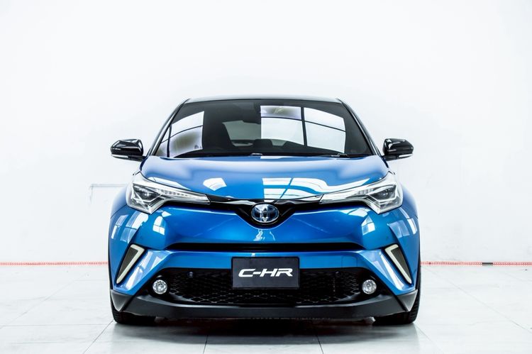 Toyota C-HR 2018 1.8 HV Hi Utility-car ไฮบริด ไม่ติดแก๊ส เกียร์อัตโนมัติ น้ำเงิน รูปที่ 4