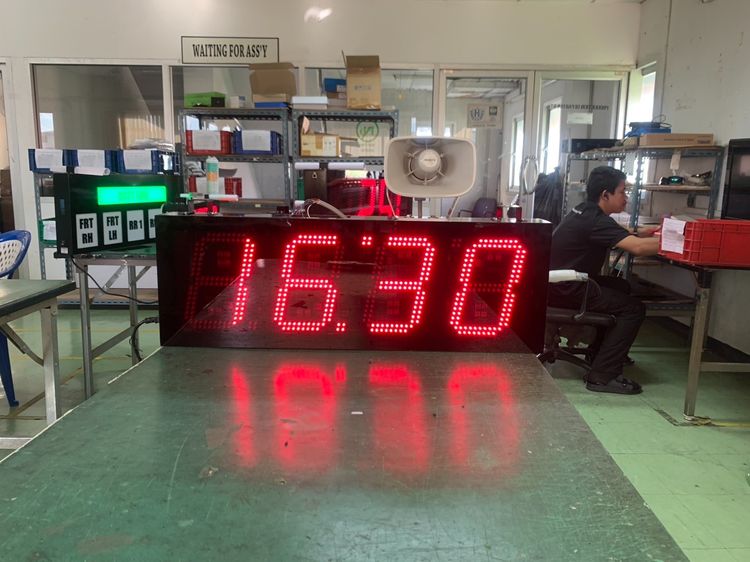 พลาสติก ดำ DIGITAL CLOCK MODEL CK-804A-INDOOR นาฬิกาดิจิตอลขนาดใหญ่
