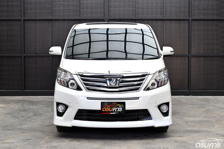 Toyota Alphard 2014 2.4 SC Van เบนซิน ไม่ติดแก๊ส เกียร์อัตโนมัติ ขาว รูปที่ 2