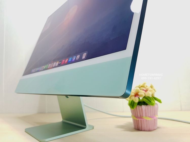 iMac (Retina 4.5K 24-inch, 2021) M1 8-Core CPU 7-Core GPU SSD 256Gb Ram 8Gb สีเขียว รูปที่ 4