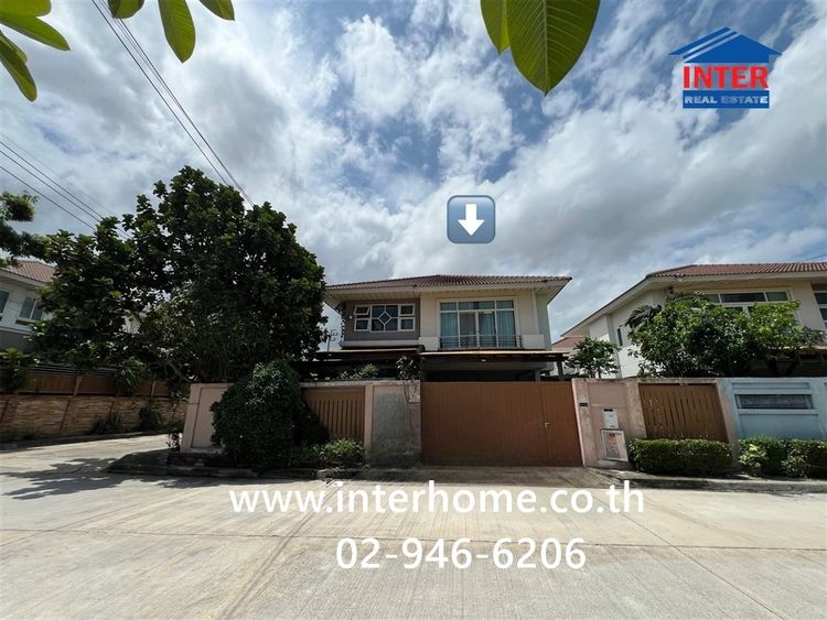 บ้านเดี่ยว 2 ชั้น 74.4 ตร.ว. หมู่บ้านศุภาลัย การ์เด้นวิลล์ สุวรรณภูมิ ถนนลาดกระบัง ถนนวัดศรีวารีน้อย บางเสาธง สมุทรปราการ
