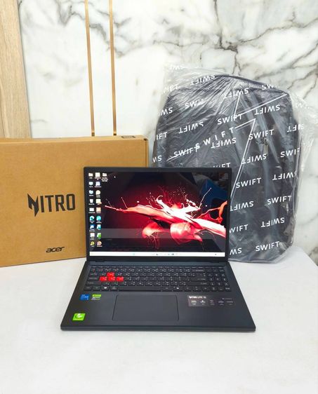 16 กิกะไบต์ HDMI ใช่ ขาย โน็ตบุ๊ค Acer nitro Lite 16 Core i5-13420H M.2 512GB Ram 16 GB จอ 16 นิ้ว Full HD IPS 165Hz วินโดว์แท้ ราคา 24,900บาท มีประกันจากศูนย์