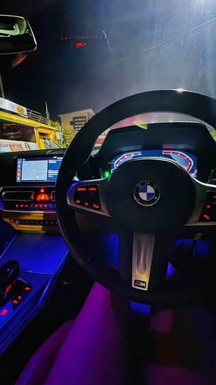 BMW Series 3 2021 320d Sedan ดีเซล ไม่ติดแก๊ส เกียร์อัตโนมัติ ดำ รูปที่ 3