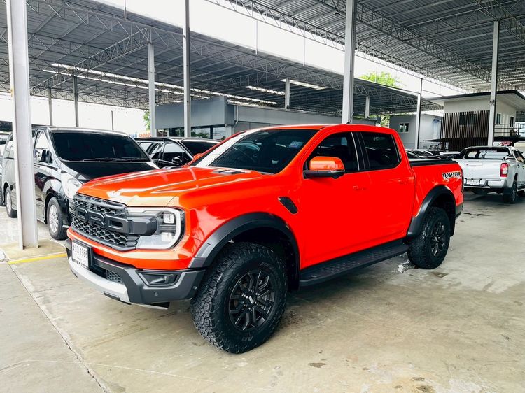 Ford Ranger 2023 Raptor 3.0L V6 Twin-Turbo EcoBoost 4x4 Pickup เบนซิน ไม่ติดแก๊ส เกียร์อัตโนมัติ ส้ม