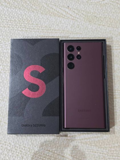 Galaxy S22 Ultra 256 GB ขาย Samsung S22 Ultra 5G 256GB สี Burgundy
