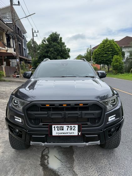 Ford Ranger 2020 2.0 Bi-Turbo 4WD Wildtrak Pickup ดีเซล ไม่ติดแก๊ส เกียร์อัตโนมัติ เทา