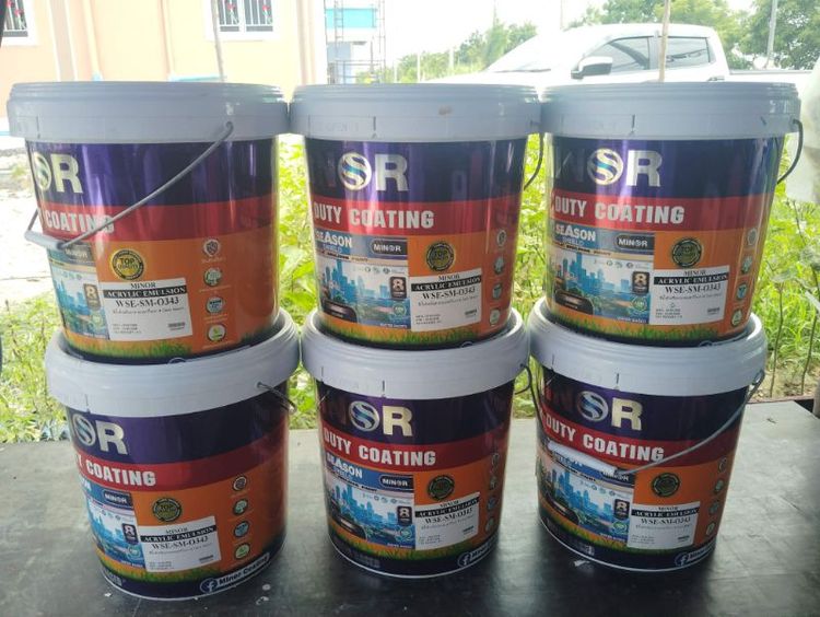 สีทาภายนอกกึ่งเงา ผสมเเล้ว พร้อมทา สีตามในรูป รูปที่ 2