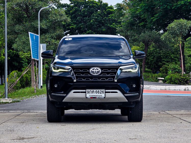 Toyota Fortuner 2021 2.4 G Utility-car ดีเซล ไม่ติดแก๊ส เกียร์อัตโนมัติ ดำ รูปที่ 2