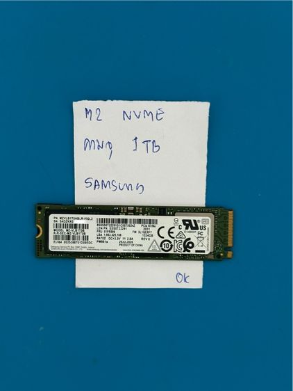 SSD M2 NVME มือสอง รุ่นSamsung PM981a ขนาด 1TB เอสเอสดี M2 NEME รูปที่ 3
