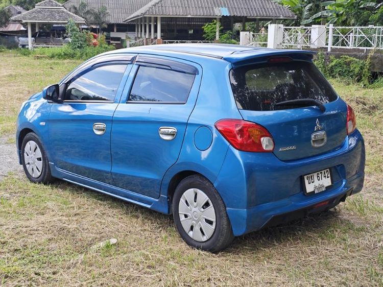 Mitsubishi Mirage 2013 1.2 GLX Sedan เบนซิน ไม่ติดแก๊ส เกียร์อัตโนมัติ ฟ้า รูปที่ 3