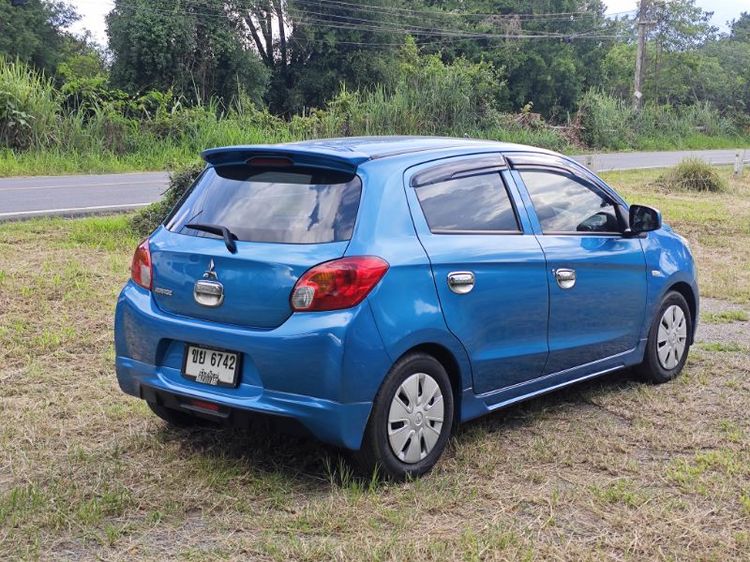 Mitsubishi Mirage 2013 1.2 GLX Sedan เบนซิน ไม่ติดแก๊ส เกียร์อัตโนมัติ ฟ้า รูปที่ 4