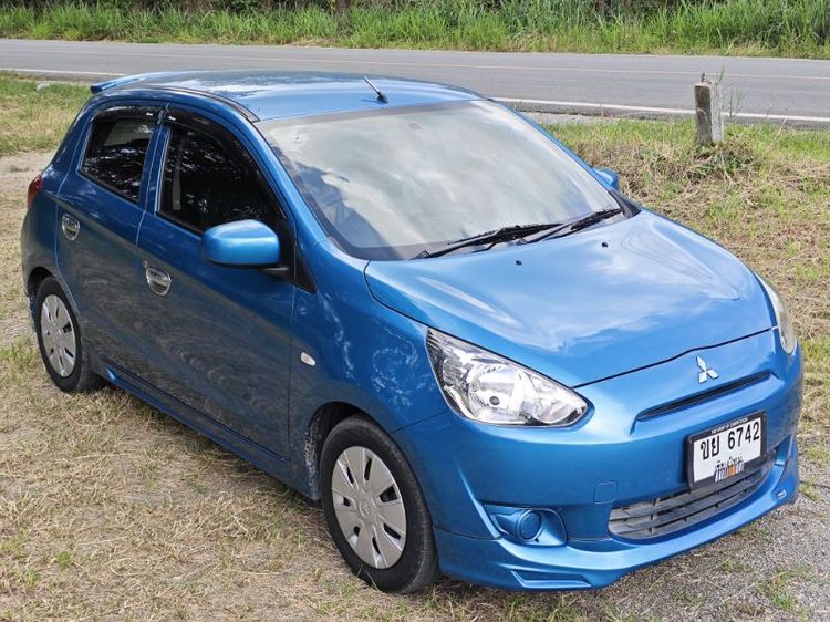 Mitsubishi Mirage 2013 1.2 GLX Sedan เบนซิน ไม่ติดแก๊ส เกียร์อัตโนมัติ ฟ้า