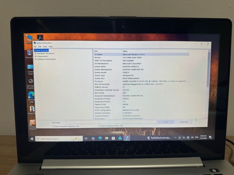 Notebook มือสอง Asus S300CA ASUS VivoBook S300CA หน้าจอสัมผัสได้ ตำหนิแบตเสื่อม ต้องชาร์จเล่น Inter Core i3-3217U รูปที่ 10