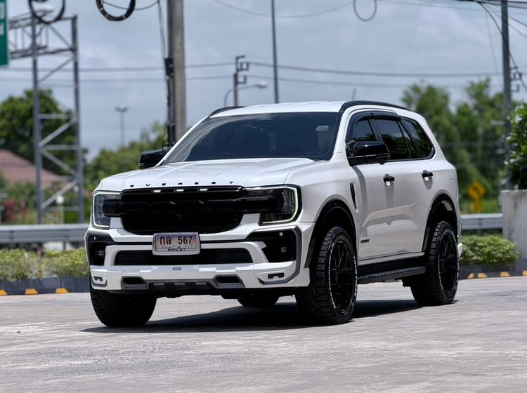 Ford Everest 2023 2.0 Turbo Sport Utility-car ดีเซล ไม่ติดแก๊ส เกียร์อัตโนมัติ ขาว