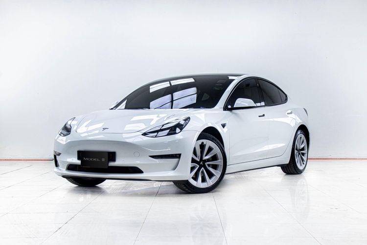 รถ Tesla Model-3 Long Range 4WD สี ขาว
