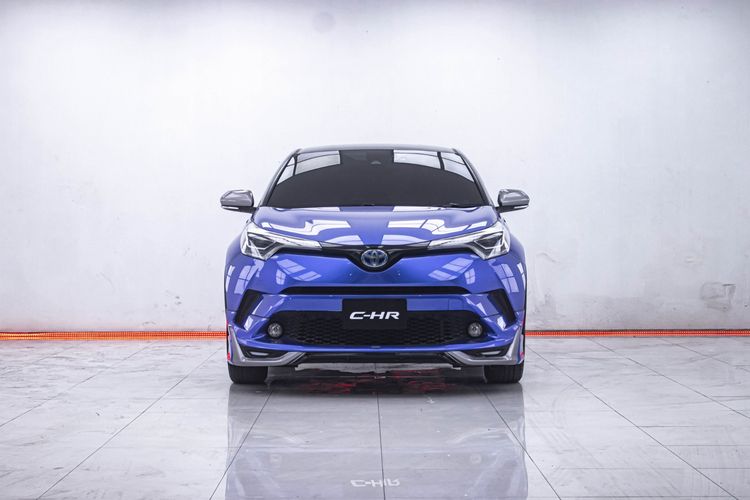 Toyota C-HR 2022 1.8 Hybrid Premium Safety Utility-car ไฮบริด ไม่ติดแก๊ส เกียร์อัตโนมัติ น้ำเงิน รูปที่ 4