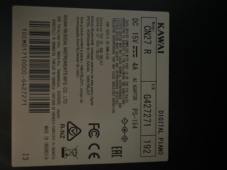 เปียโนไฟฟ้า Kawai cn27 รูปที่ 4