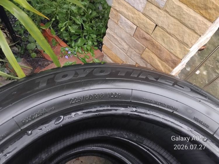 ยาง 235 60 18 Michelin Primacy SUV ปี 22 สภาพสวยดอกเยอะ ไม่มีแตกบวมปะและไม่กินขอบ เส้นละ 500 บาท แถมฟรียาง 225 60 18 Toyo 2 เส้น รูปที่ 9