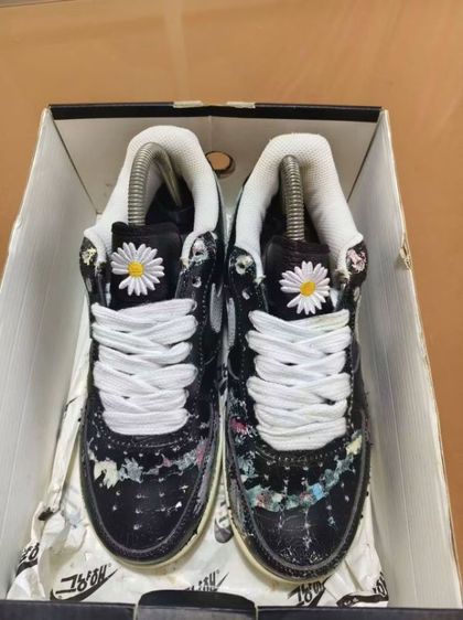 รองเท้าผ้าใบ หนังแท้ UK 7 | EU 40 2/3 | US 7.5 ดำ Nike Air Force 1 Low G-Dragon Peaceminusone Para-Noise(AQ3692-001)Size.  40/25 cm⭐️⭐️⭐️⭐️ Pre-owned/ Good Condition with Box🔥Price : 2500฿