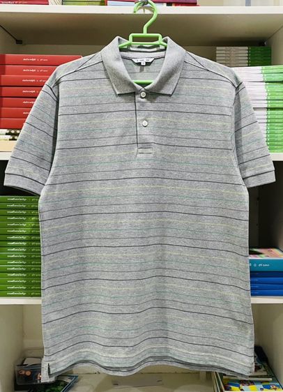 อื่นๆ EU 40 เทา แขนสั้น เสื้อโปโล (Polo Shirt) แบรนด์ UNIQLO (M อก-40) มือสอง