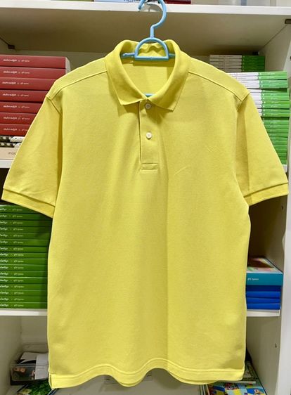 อื่นๆ EU 40 เหลือง แขนสั้น เสื้อโปโล (Polo Shirt) แบรนด์ UNIQLO (M อก-40) มือสอง