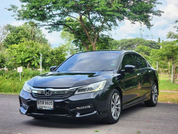 Honda Accord 2016 2.0 EL Sedan เบนซิน ไม่ติดแก๊ส เกียร์อัตโนมัติ ดำ รูปที่ 3