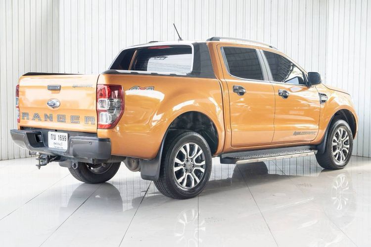 Ford Ranger 2019 2.0 Bi-Turbo 4WD Pickup ดีเซล ไม่ติดแก๊ส เกียร์อัตโนมัติ ส้ม รูปที่ 2